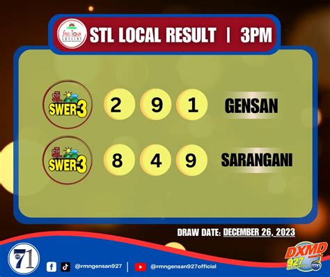 gensan stl result|RMN GenSan .